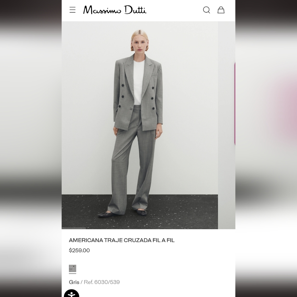 AMERICANA TRAJE CRUZADA FIL A FIL